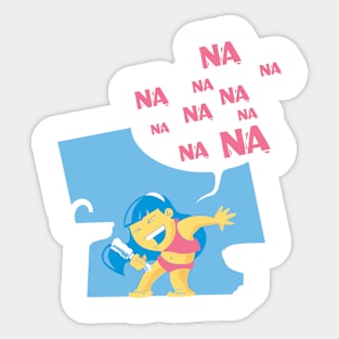 Singin' Girl Sticker